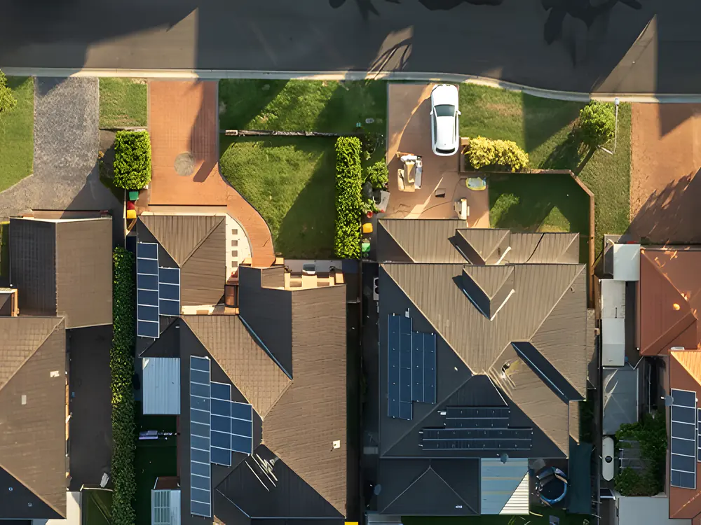 Woningen met zonnepanelen in ons werkgebied